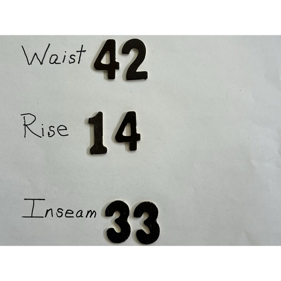 J.Ferrar Black Flat Front 100% Wool Lined Mens Dress Pants 42x33 - Picture 4 of 4